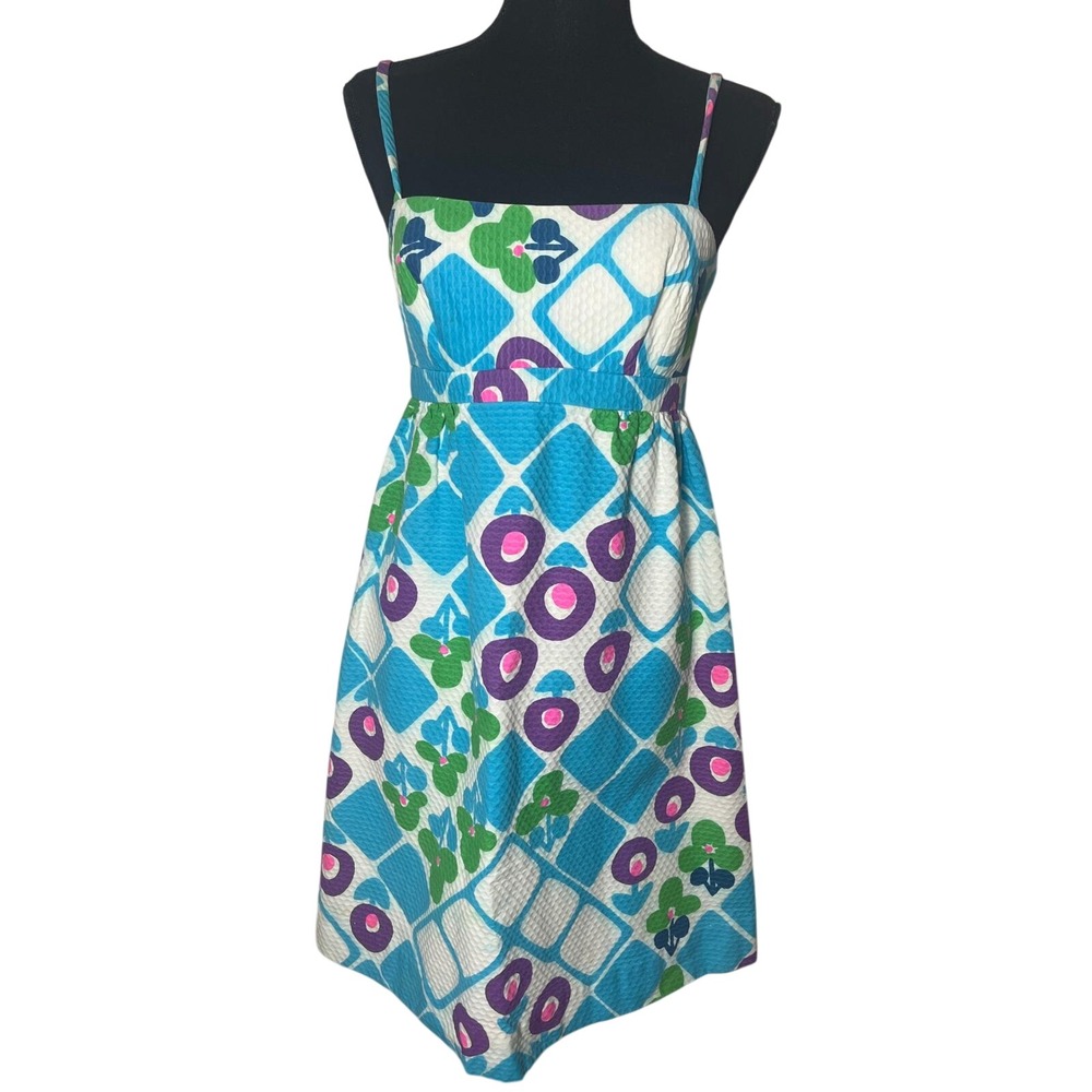 Vintage‎ 1970s mod Hawaiian sundress iconic label Malia Honolulu